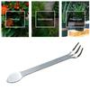 2 Pcs Bonsai Tree Root Rake 3-Prong Stainless Steel Hand Rake Home Gardening Mini Rake for Loosening Soil Potted Plants