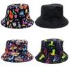 Colorful Mushroom Print Fisherman Hat Bucket For Outdoor Sports And Sunshade Unisex