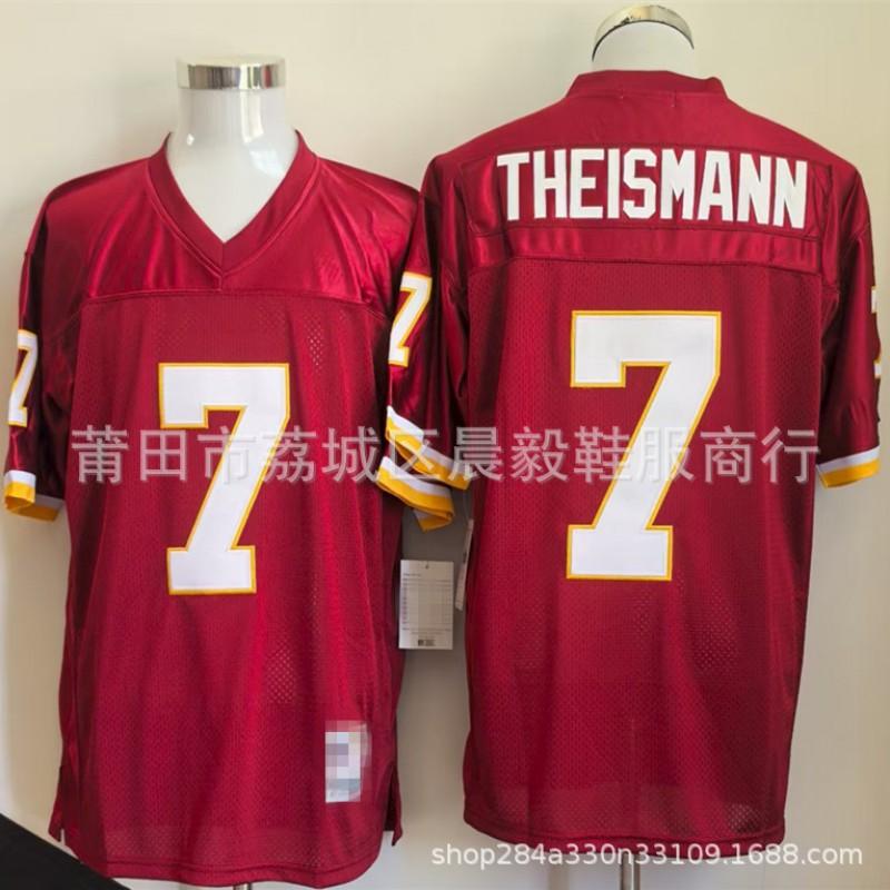 Mens Vintage Washington Commanders Football Jersey Retro NFL Style Rugby Uniform Fan Wear