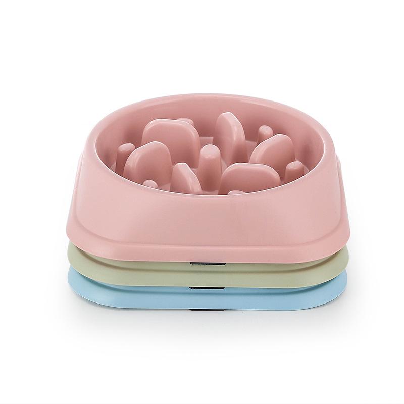 Evcil Hayvanlar İçin Orta Boy Kaymaz Yavaş Besleyici Mama Kabı - Küçük Köpekler ve Kediler İçin Boğulmayı Önleyici Tasarım