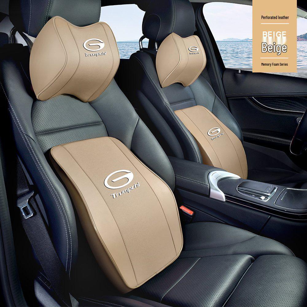 Trumpchi GS3, GS4, GS8 Car Headrest and Lumbar Support Cushion, M6, M8, Shadow Leopard Neck and Lumbar Support Pillow