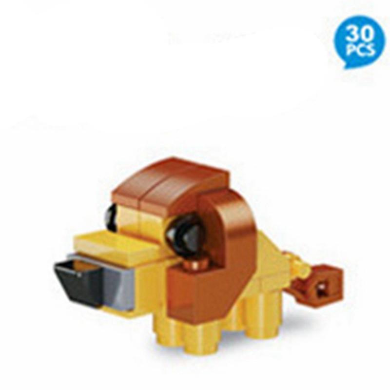 MOC Animals Figures Cute Small Giraffes Rhinoceroses Cows Construction Bricks Playthings ideal for Kids Friends Christmas Toy Children Gifts