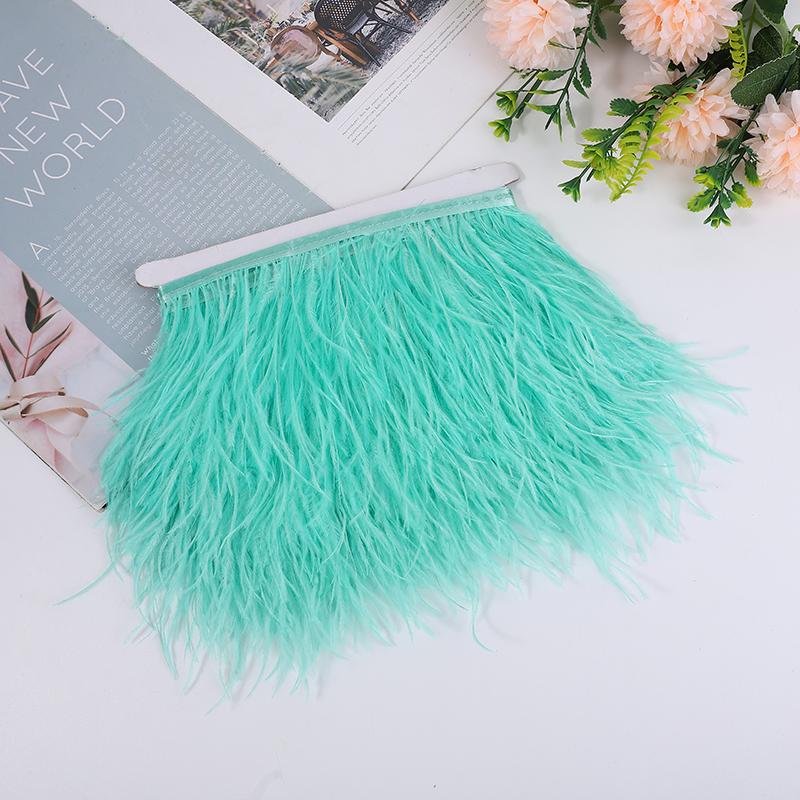 Natural Ostrich Feather Ribbon 1/5/10M, 10-15Cm Multicolor For Diy Crafts, Carnival Decor, Stage Show, Ready Stock, Factory Dire