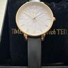 Used With Box Ted Baker Quartz Watch White/gold/black