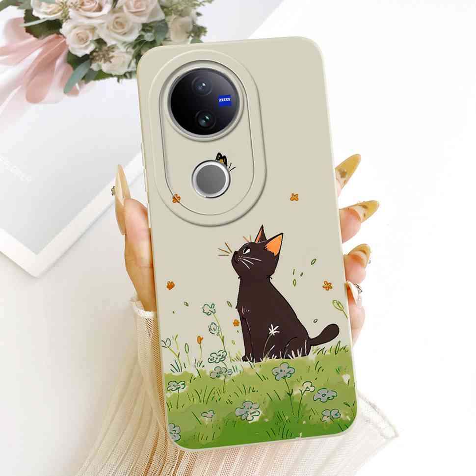 For VIVO V50 5G Case Luxury Silicone Shockproof VIVOV50 5G V2427 Casing Colorful Cartoon Soft Protective Shell Cell Phone Case