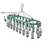 Clothes and Socks Drying Rack, Stainless Steel Underwear Dryer Washing Rack with Windproof Hook for Hanging Towel Bra Gloves Clo