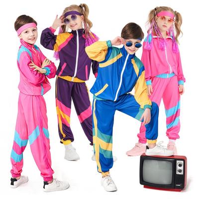Costumi da Ballo Disco per Bambini: Abbigliamento da Performance in Stile Hip-Hop in Tre Colori