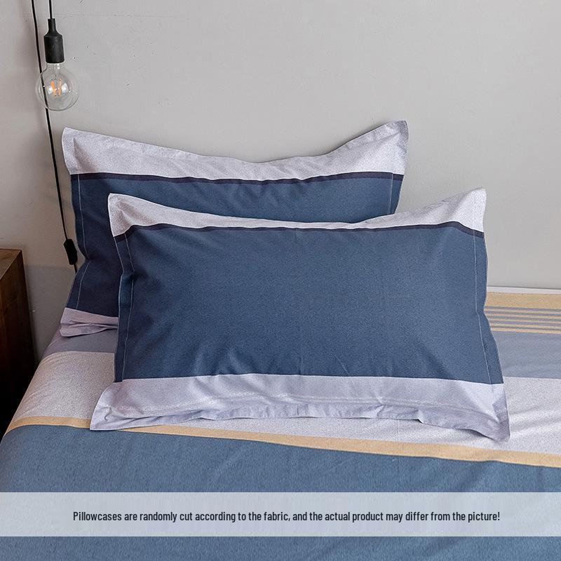 2025 Influencer Pillowcase Set - Pure Washed Cotton, Single 48×74cm, Ideal for Student Dorms, Set of Two