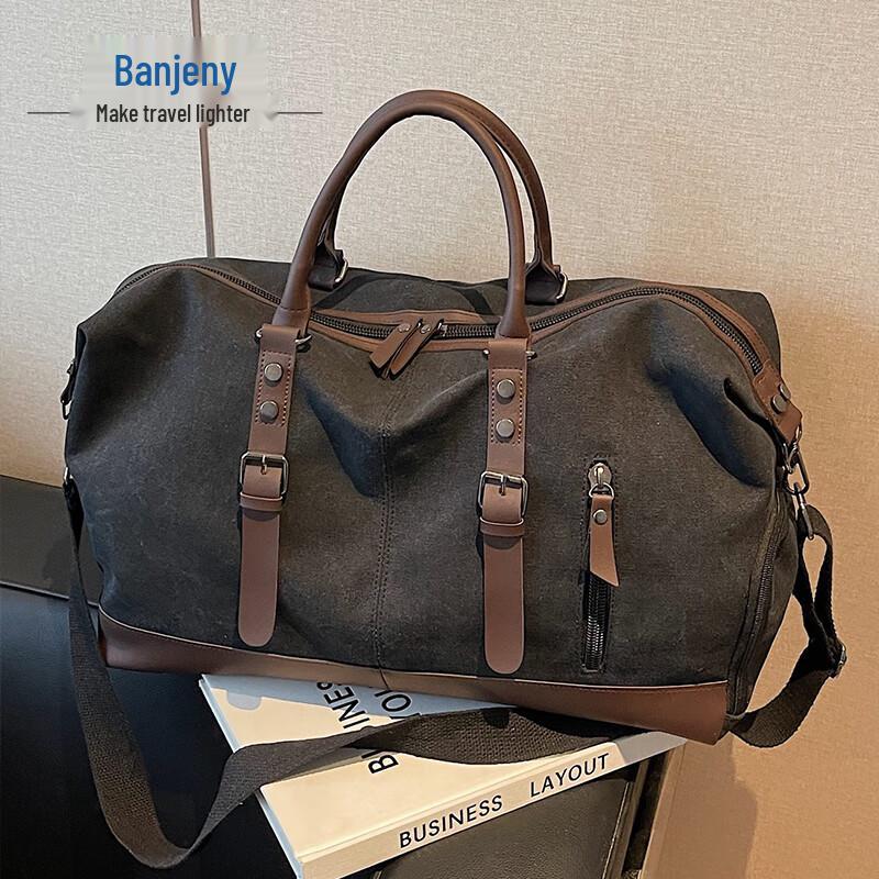 Benzhany Unisex Canvas Travel Duffle Bag