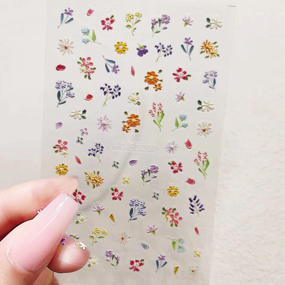 1pc Ocean Nail Art Stickers 5D Summer Starfish Seashell Nail Decals Decoration Y2K Embossed Nail Art Supplies Manicure Slider