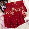 Red Pure Cotton Men's Boxer Briefs - Year of the Horse Gift Box Edition.