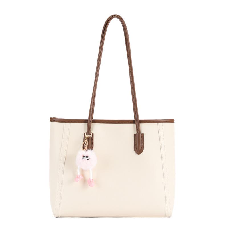 Faux Leather Tote Bag for Women Large Capacity Shoulder Handbag