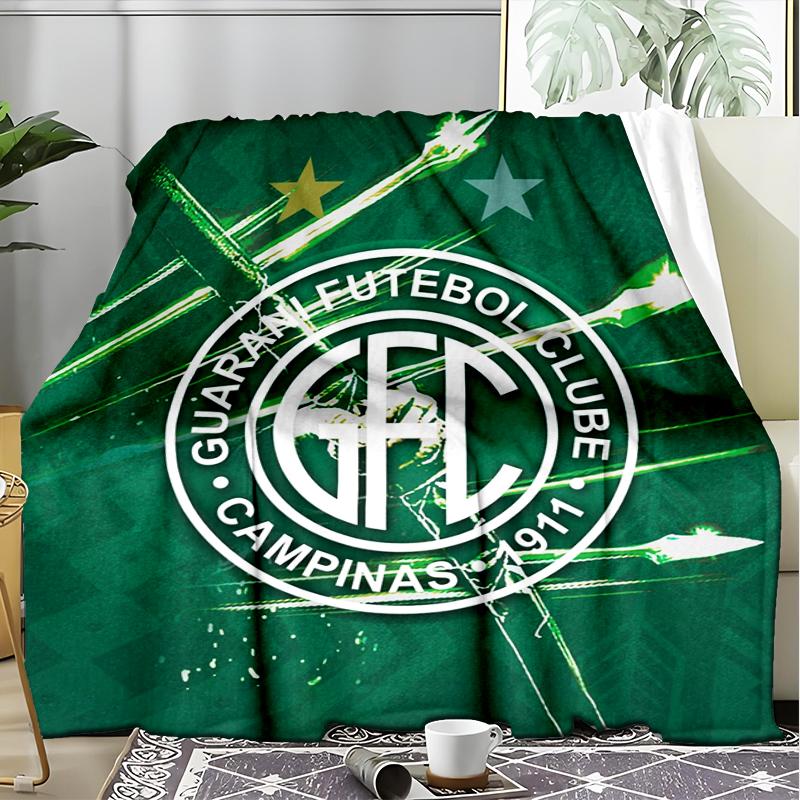 1PC Football Club Emblem Printed Soft Flannel Blanket Throw for Adult Bedroom Living Room Sofa Camping Travel Fan gifts Christmas Gifts