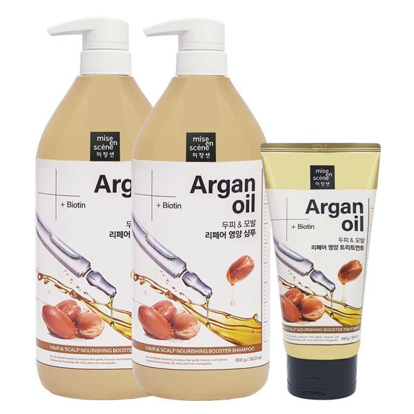 

mise en scène Hair & Scalp Nourishing Booster Shampoo 800g x2 + Treatment 300g