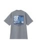 North Cut Sew Rock Wall Graphic Tee Mixed Gray XL [The Face] Short-Sleeve & T-Shirt S/S