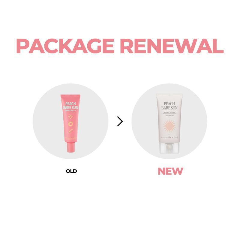 Too cool for school Peach Bare Sun SPF 50+ PA++++ 50ml