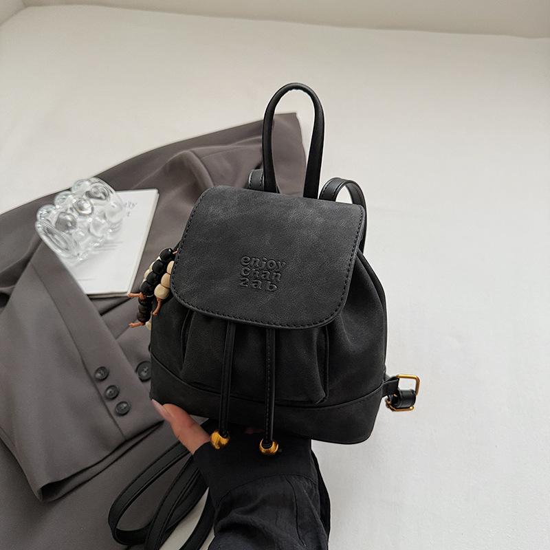 

Корейская версия нишевого рюкзака в стиле колледжа для женщин 2025 новая осенняя мода простой ретро рюкзак для通勤 для женщин