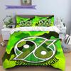 Hannover 96 Custom Name Pattern Bedding,Quilt Set Quilt Cover Pillowcase Home Birthday Gift(1 * duvet cover + 2 * pillowcase, without core)