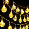 Cross-Border LED Solar String Lights: Holiday, Camping & Fairy Lights - Bubble Ball, Water Drop, White Ball Design