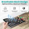 2Pcs Rectangle Shape Mesh Vent Cover Mesh Filter Air Vent Filter PVC Vent Cover  Floor Register
