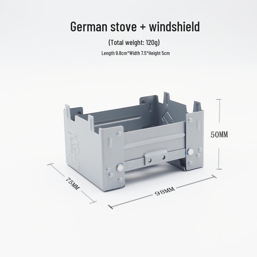 Portable Folding Alcohol Camping Stove - German Solid Fuel Cookware