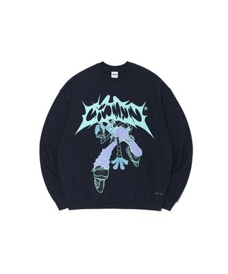 CRITIC Alien Graffiti Sweatshirts Navy