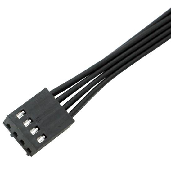 13.5cm PWM Fan Splitter Cable Professional Tinned Copper Wide Compatibility 1 to 2 4 Pin PWM Fan Extension Cable for Desktop