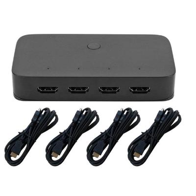ORIGINCOM HDMI KVM Switcher HDMI 4 Input 1 Output USB 3 Port KVM Switch USB Device Sharing Keyboard Mouse Bus Power Driver Required Selector KVM41 2.0