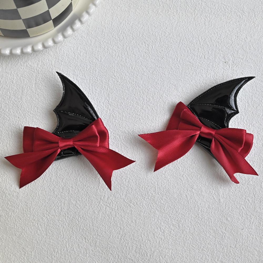 2pcs Themed Decorative Hair Clips Cute Bow Witch Devil Accessories Valentine's Day Valentines Claw Clips Hair Claws Hair Barrettes