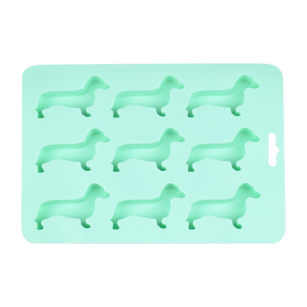 Cartoon Dog Shaped Ice Mold, 1 Count Creative Dachshund Design Silicone Ice Tray, Ice Molds, Ice Trays For Freezer, Multifunctional Chocolate Mold
