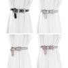 Fashion Adult Rhinestone Belt for Dress Sequins Waist Belt Locomotive Style Belt