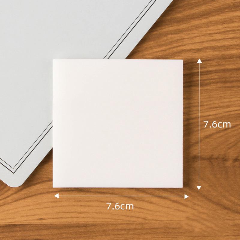 50Sheets Creative Pet Transparent Sticky Notes Perspective Waterproof Sticky Notes Student Stationery School Office Supplies