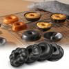 Heavy Duty Carbon Steel Donut Mold Round Heart Windmills Pumpkins Shaped Doughnut Molds Non Stick Mini Fluted Tube Cake Molds