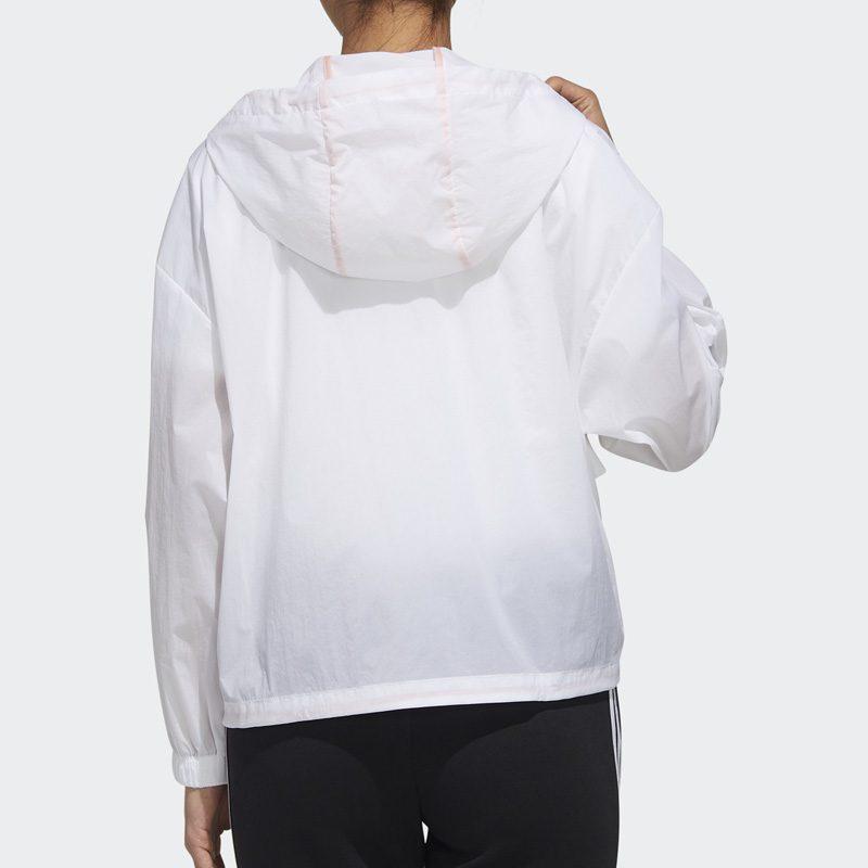 Adidas Jackets Unisex White Hooded Moderate Other GL5630