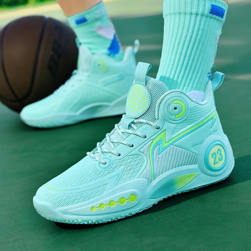 Youth Basketball Shoes Men's 2025 New Non-slip and Wear-resistant High-top Sports Shoes for Older Children and Students Professional Training Shoes