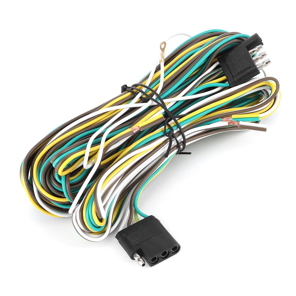 Trailer Wiring Harness Extension Kit 36FT 8.5+2.4m 4 Wire 4Flat 4 Pin with Male Female Plug