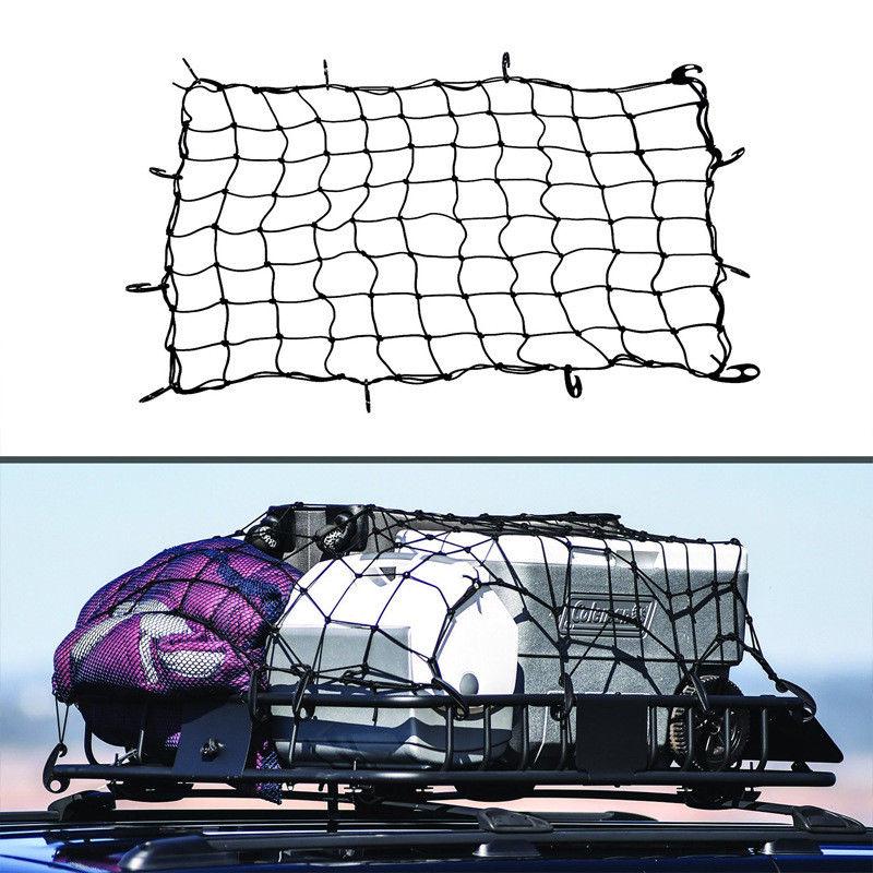 Car Pickup Trailer Roof Cargo Net Elastic Bungee Luggage Rack Basket Net 70x70cm Car Pickup Trailer Roof Cargo Net Elastic Bungee Luggage Rack Basket Net 70x70cm