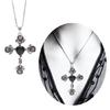 Unique Style Thorn Knotted Rose Crosses Pendant Necklace for Daily Wear Parties