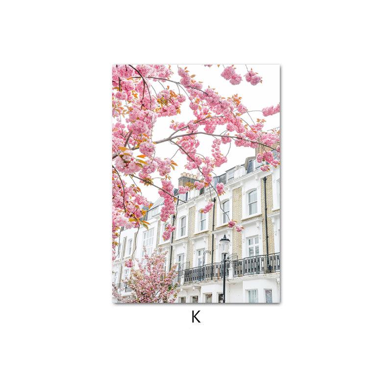 

Париж, Эйфелева башня, постеры и принты, весенняя вишня, настенное искусство, скандинавские декоративные картины для стен, эстетический декор комнаты 21X30cm No Frame