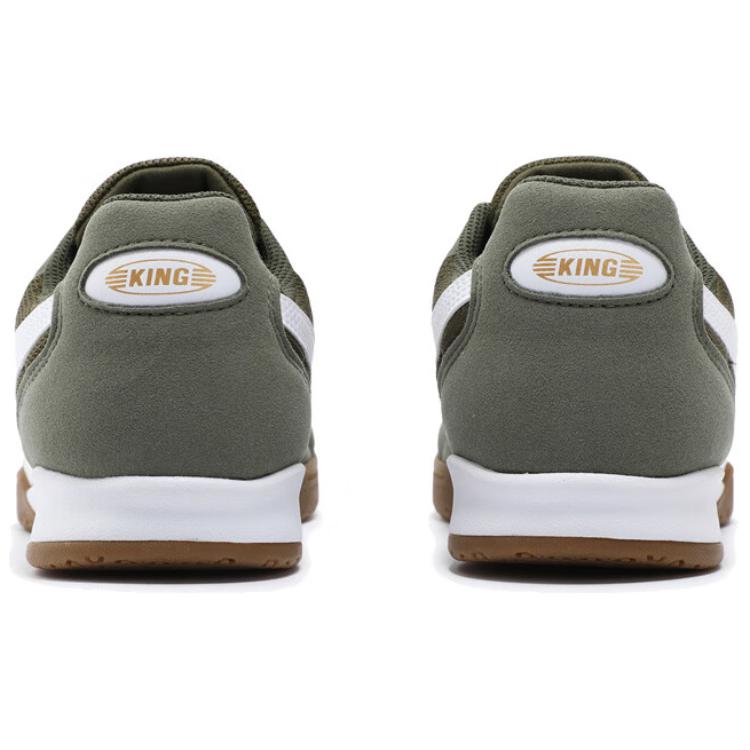Puma King Comfortable Lightweight TT (Rubber Studs) Artificial Turf Soccer Shoes Unisex Soccer Shoes Olive-Green 107349-03