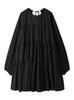 Emi Cambric Tiered Free Size Dress, 13WFO254020, Women's, Black,