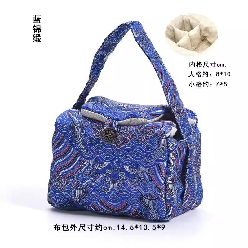 Vintage Teaware Storage Bag Accessories, Teacup Teapot Bags, Travel Outdoor Portable Tea Cup, Cozies Food Jewelry, Nuts Packag