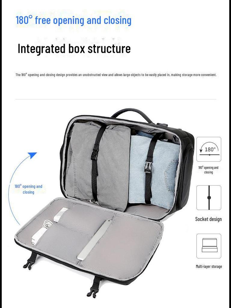 Herren Rucksack mit großem Fassungsvermögen, multifunktional, für Geschäftsreisen