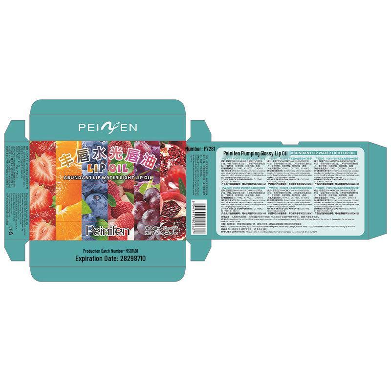 Pennyfen 6-teiliges nährendes Lippenöl-Roller-Set mit Fruchtduft