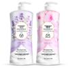 Lavender Foaming Body Wash, Family Size - Moisturizing & Hydrating with Long-Lasting Fragrance, All-Purpose Bath, Large Bottle