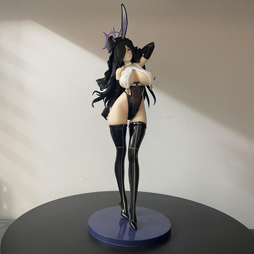 32cm BearPanda Bunny Girl Rabbit Hutch Series Black Nun PVC Action Figure Anime Figure Model Toys Collection Doll Gift