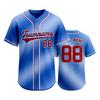 Customizable Baseball Jersey Men Women Button Down Sports Shirt Team Name Number Mesh Fabric Athletic Uniform Top