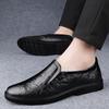Spring New Business Dress Knurling Loafers Men Casual Leather Shoes Slip On Driving Flat Fashion Luxury Designer Brand Moccasins