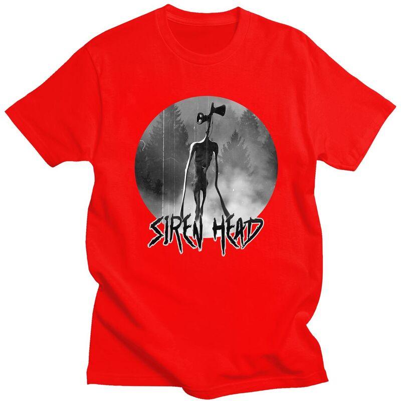 

Fashion Creepy Siren Head Horror T Shirts Unisex Tshirts Streetwear Casual Graphic Tee Tops Loose Oversized Clothes S