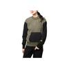 Vans Colorblock Crew Neck Long Sleeve Sweatshirt Women Tops Army-Green VN0A54M9KCZ
